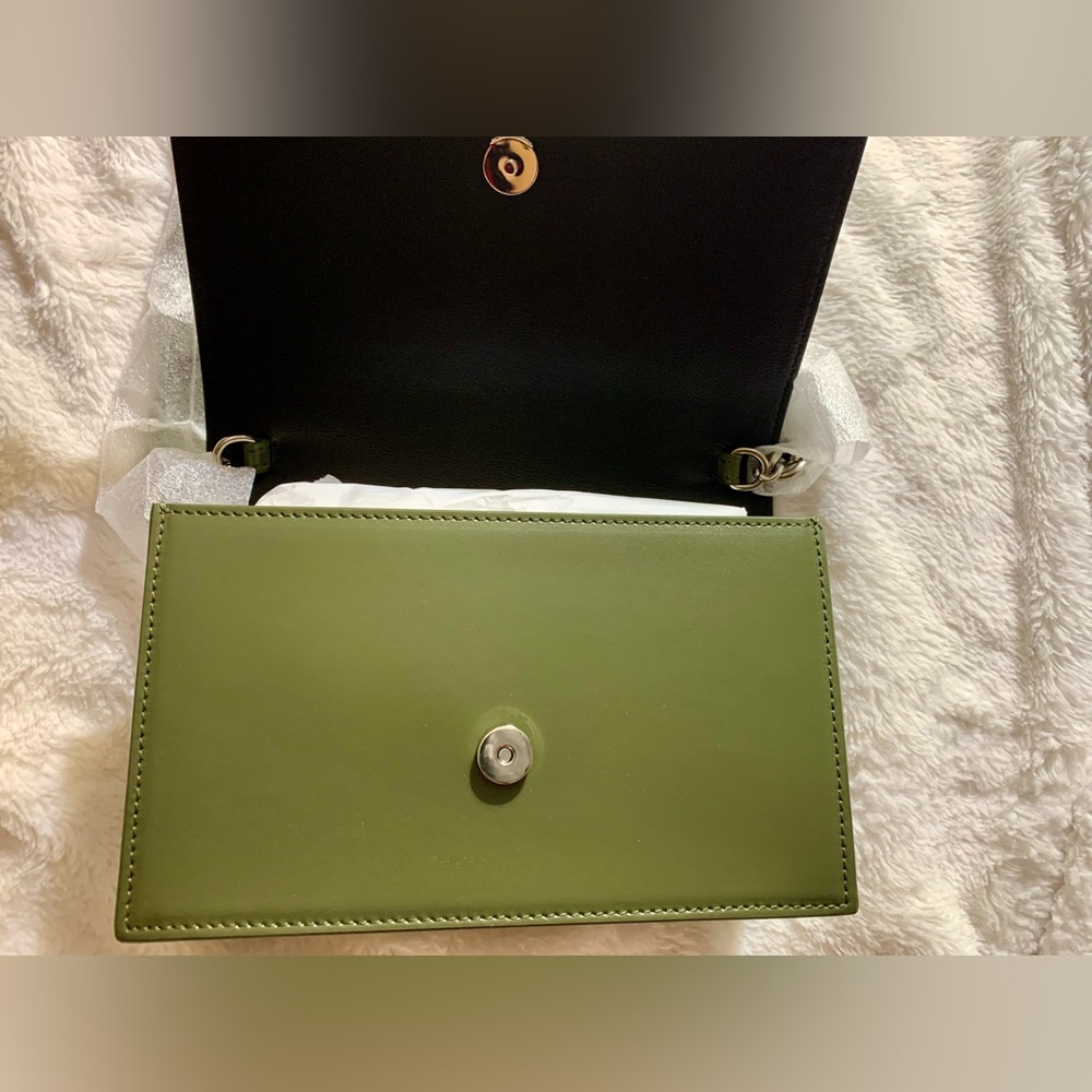Alexander McQueen Small The Biker Skull
Leather Crossbody Bag (New Khaki) - Picture 13 of 16
